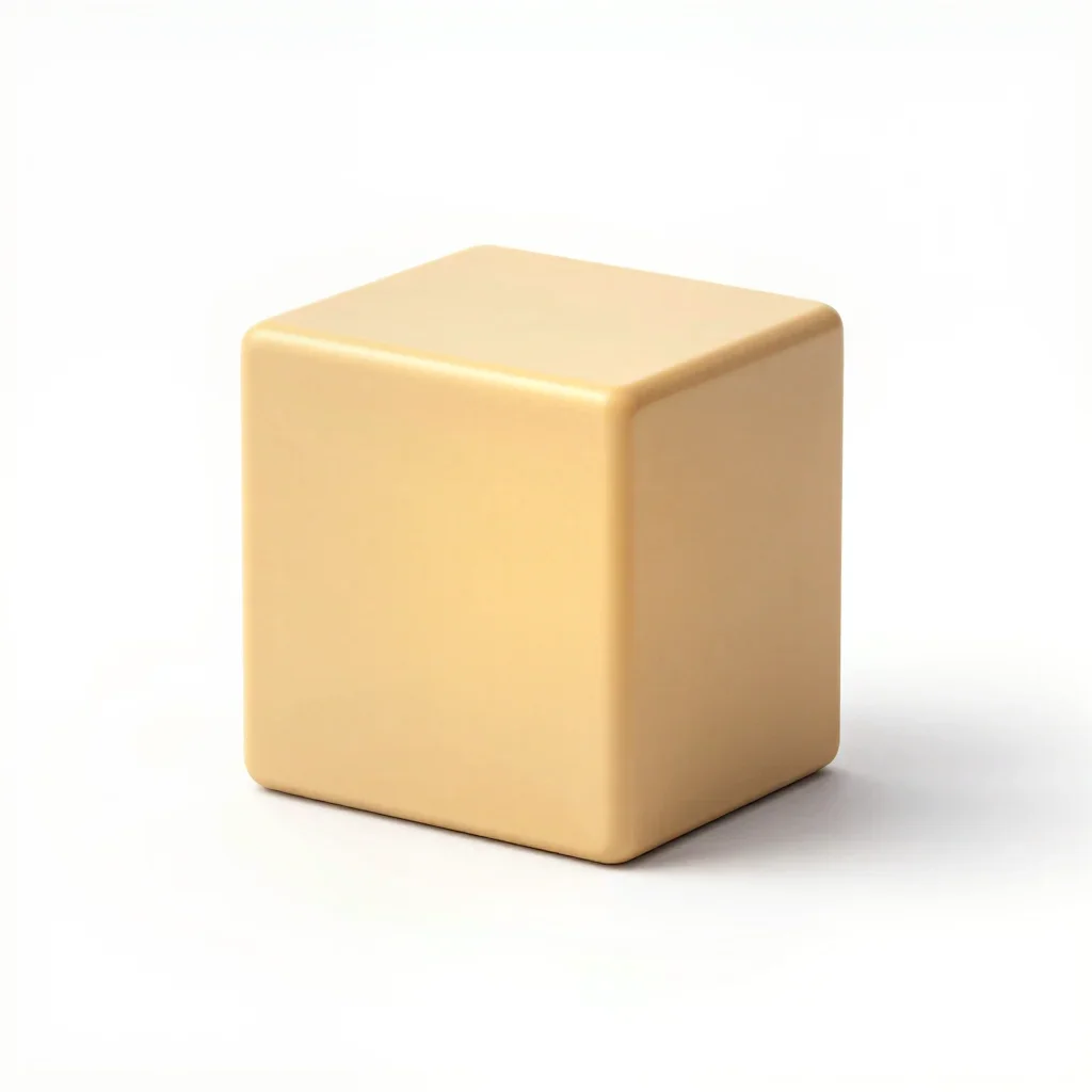 Chunky cute tabletop miniature isolated on a white background
