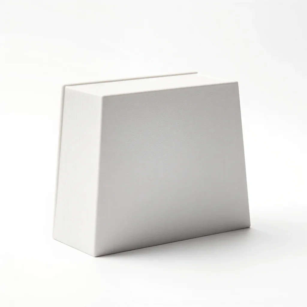 Geometric bookend isolated on a white background