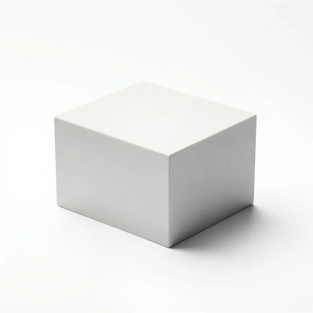 Geometric tabletop miniature isolated on a white background