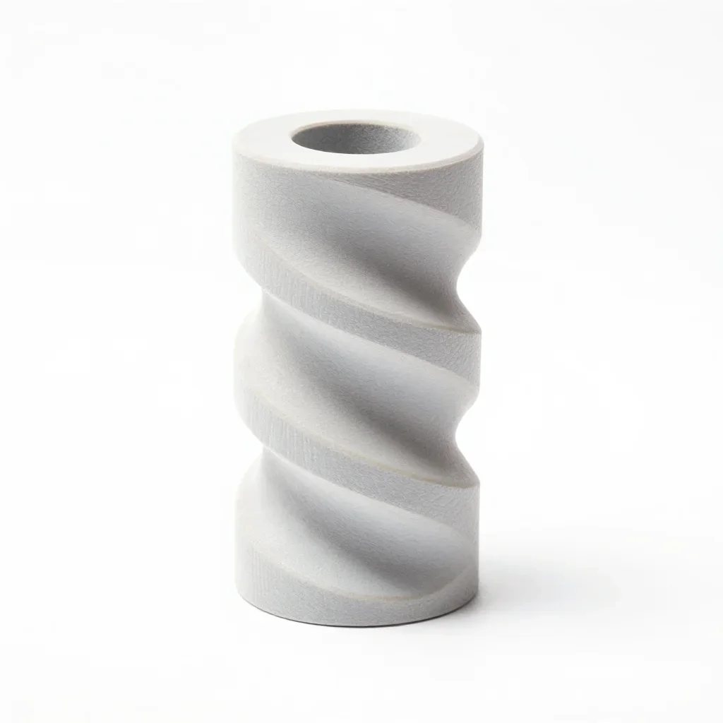 Twisted spiral desk toy isolated on a white background