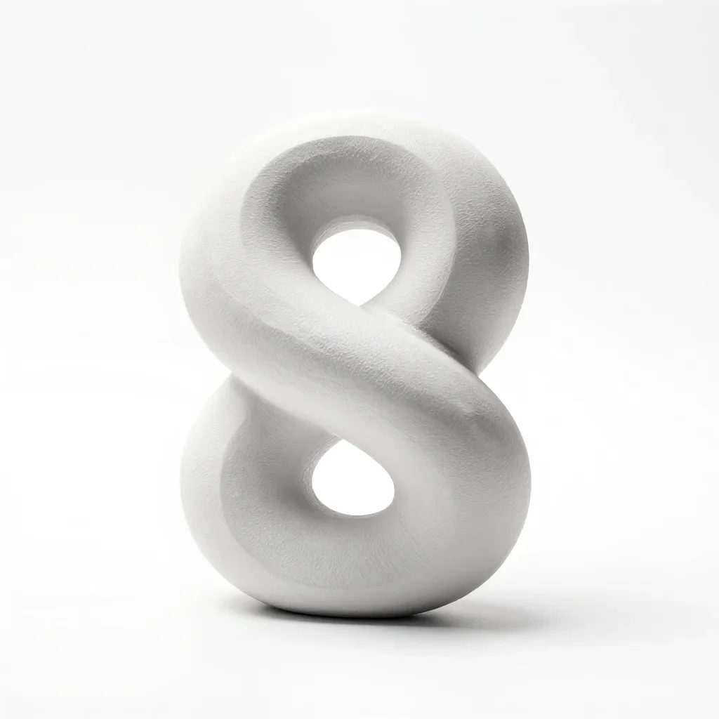 Twisted spiral flexi creature isolated on a white background