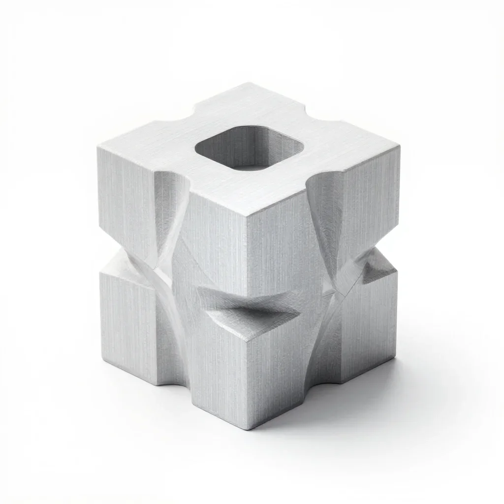 Twisted spiral puzzle box isolated on a white background