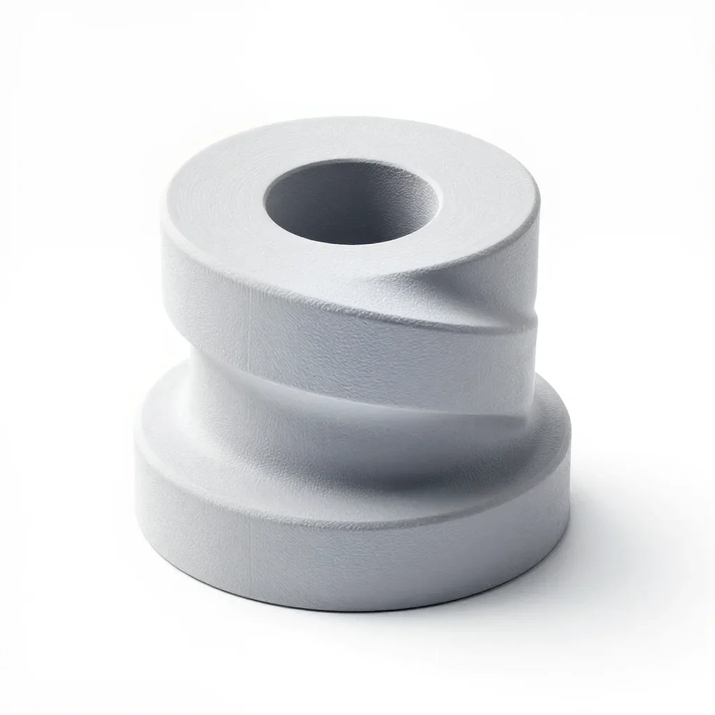 Twisted spiral tabletop miniature isolated on a white background
