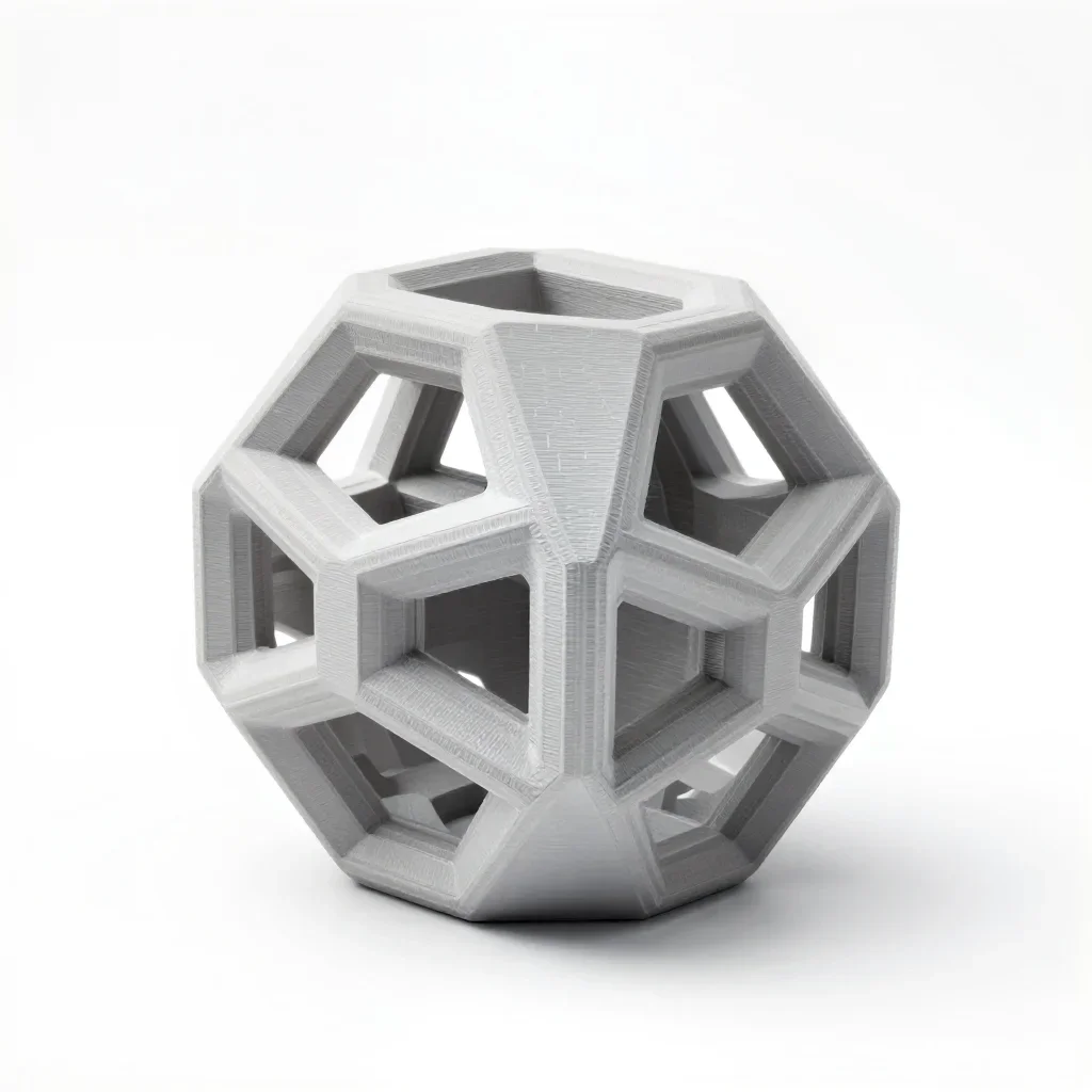 Voronoi flexi creature isolated on a white background