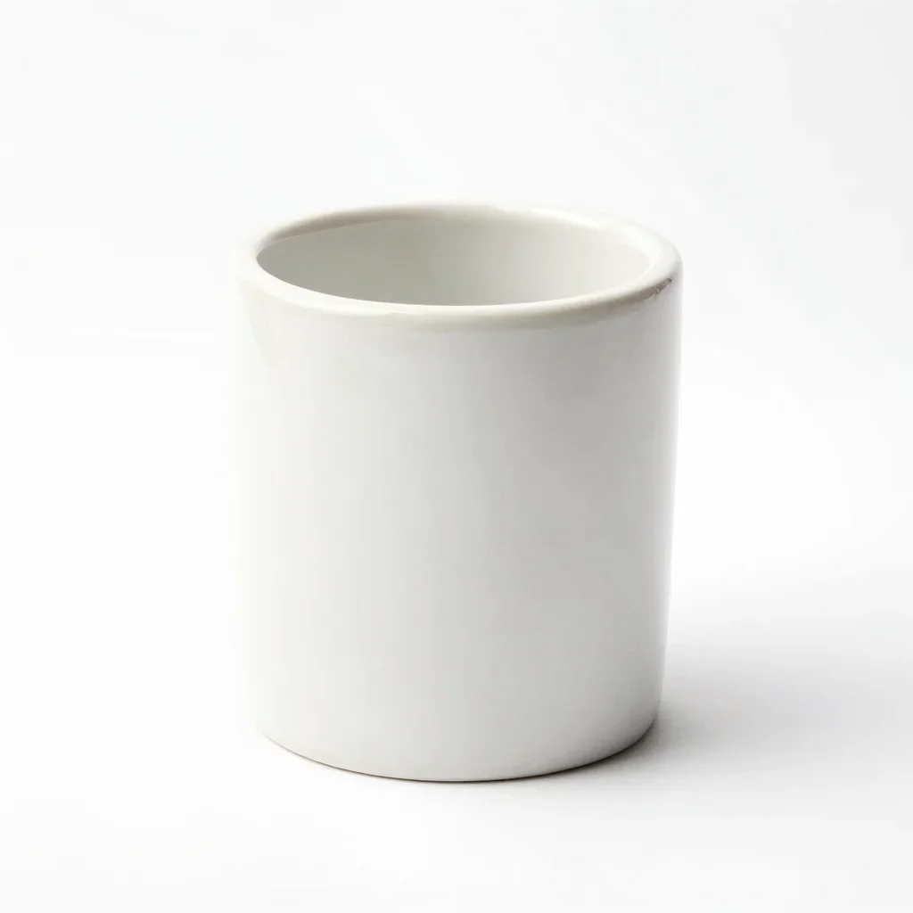 Art nouveau pen holder isolated on a white background