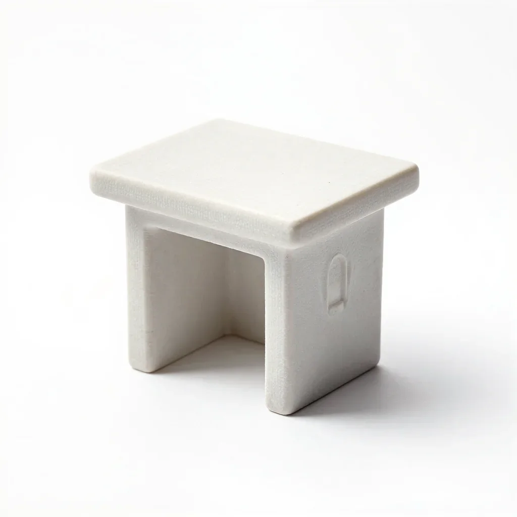Art nouveau tabletop miniature isolated on a white background