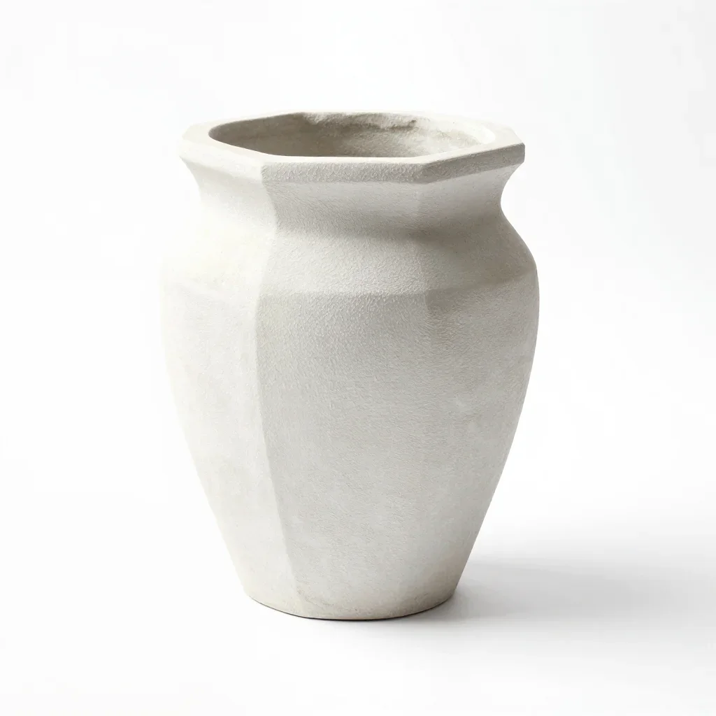 Articulated planter vase isolated on a white background