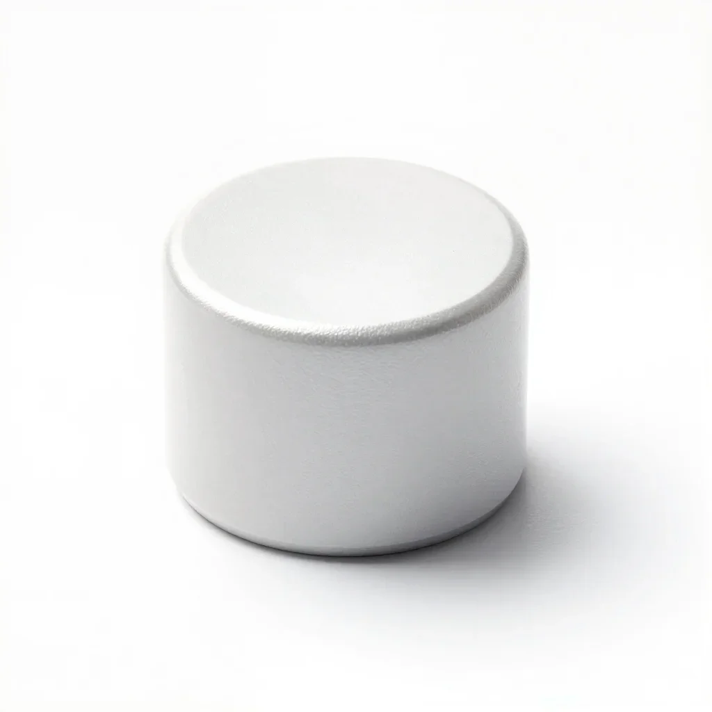 Compact knob isolated on a white background