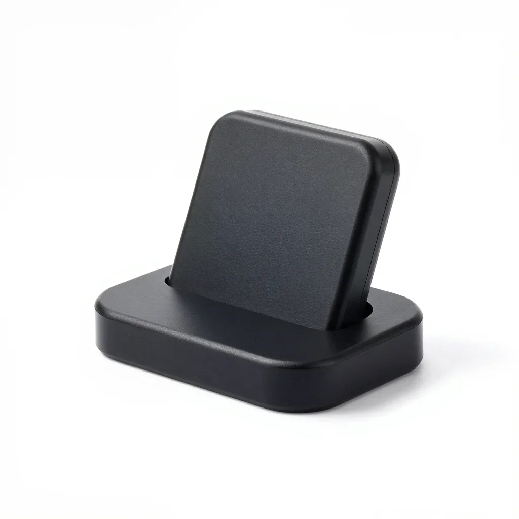 Compact phone dock isolated on a white background