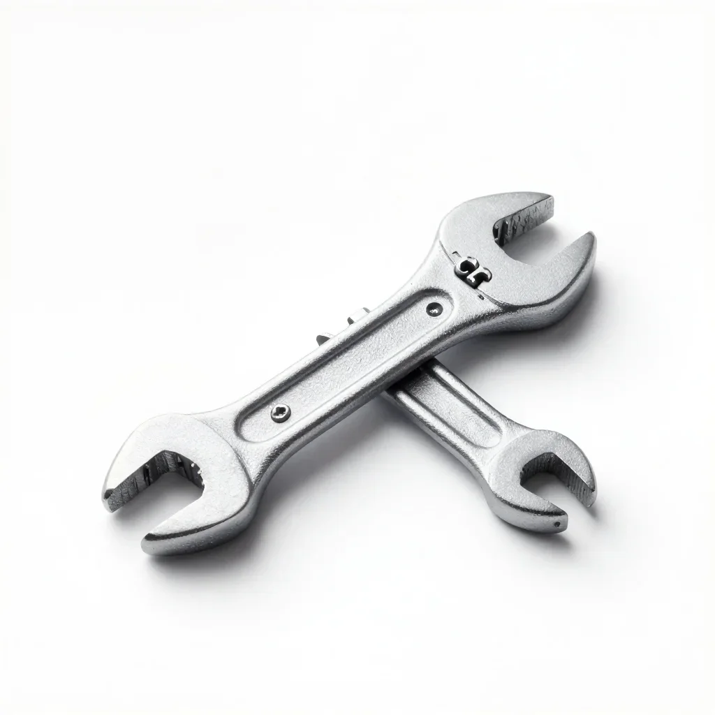 Compact wrench isolated on a white background
