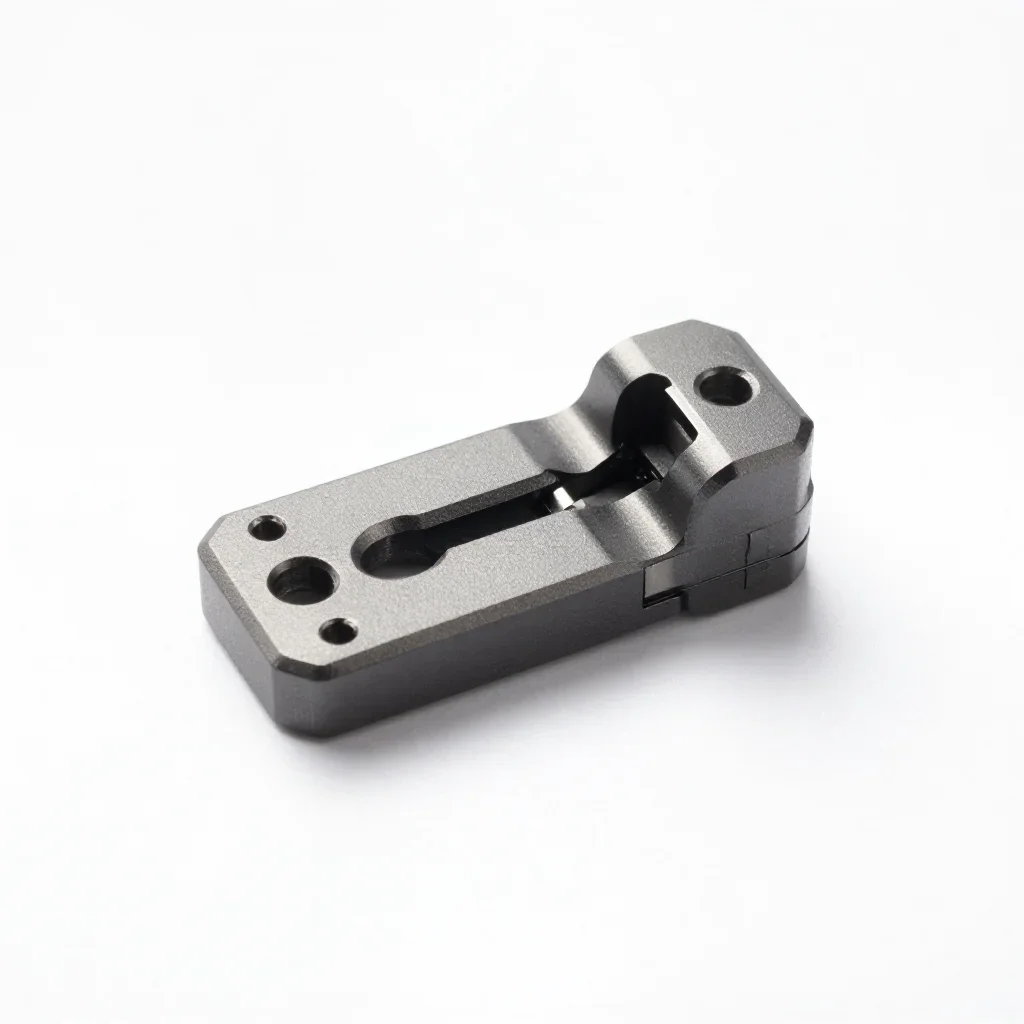 Desktop hinge isolated on a white background