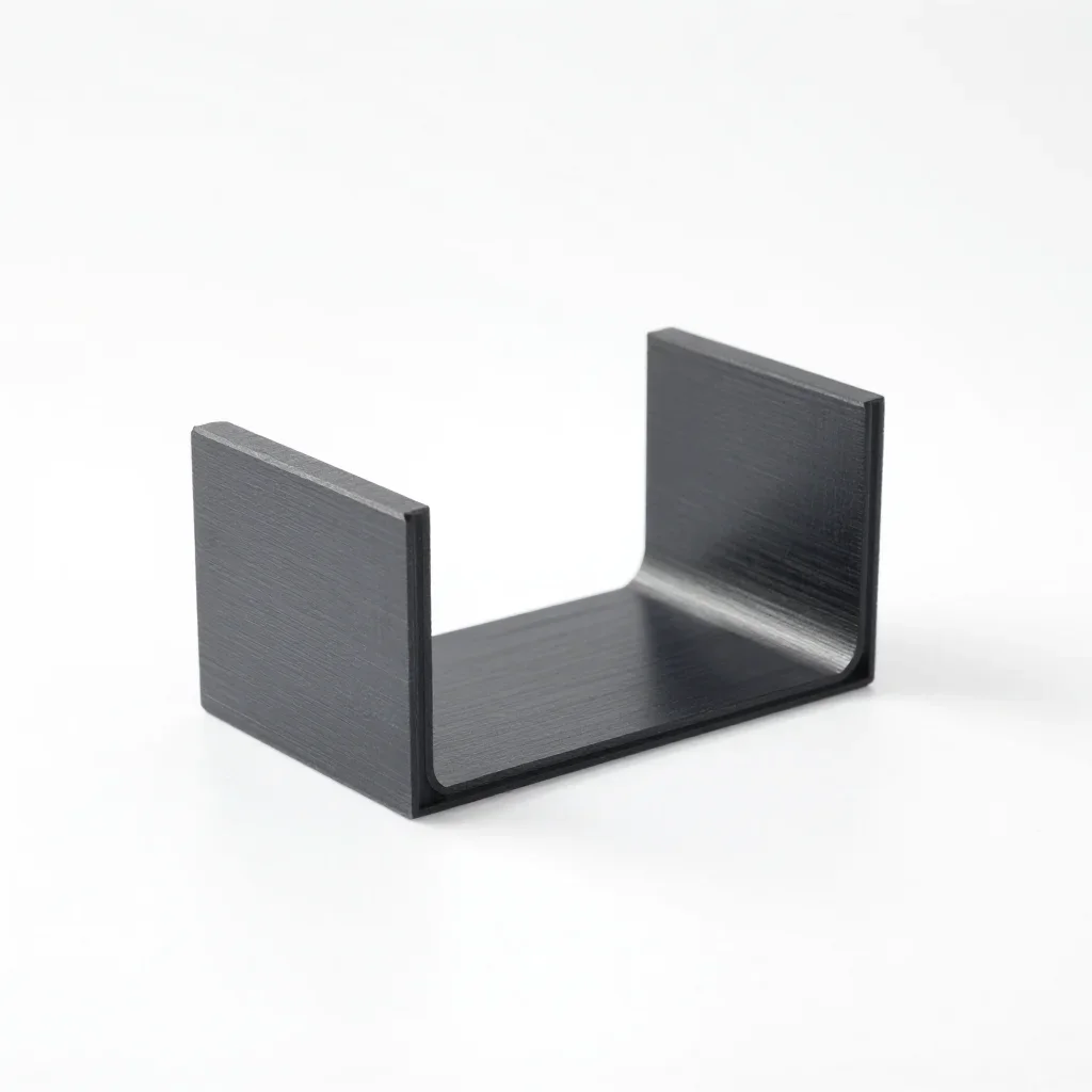 Desktop pipe bracket isolated on a white background
