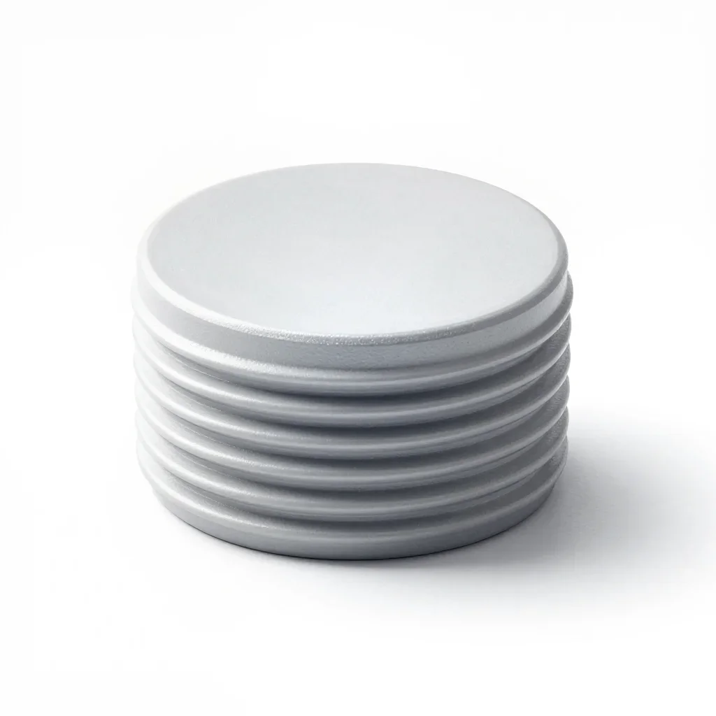 Desktop threaded jar lid isolated on a white background