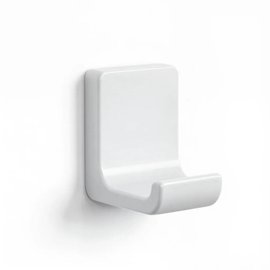 Desktop wall hook isolated on a white background