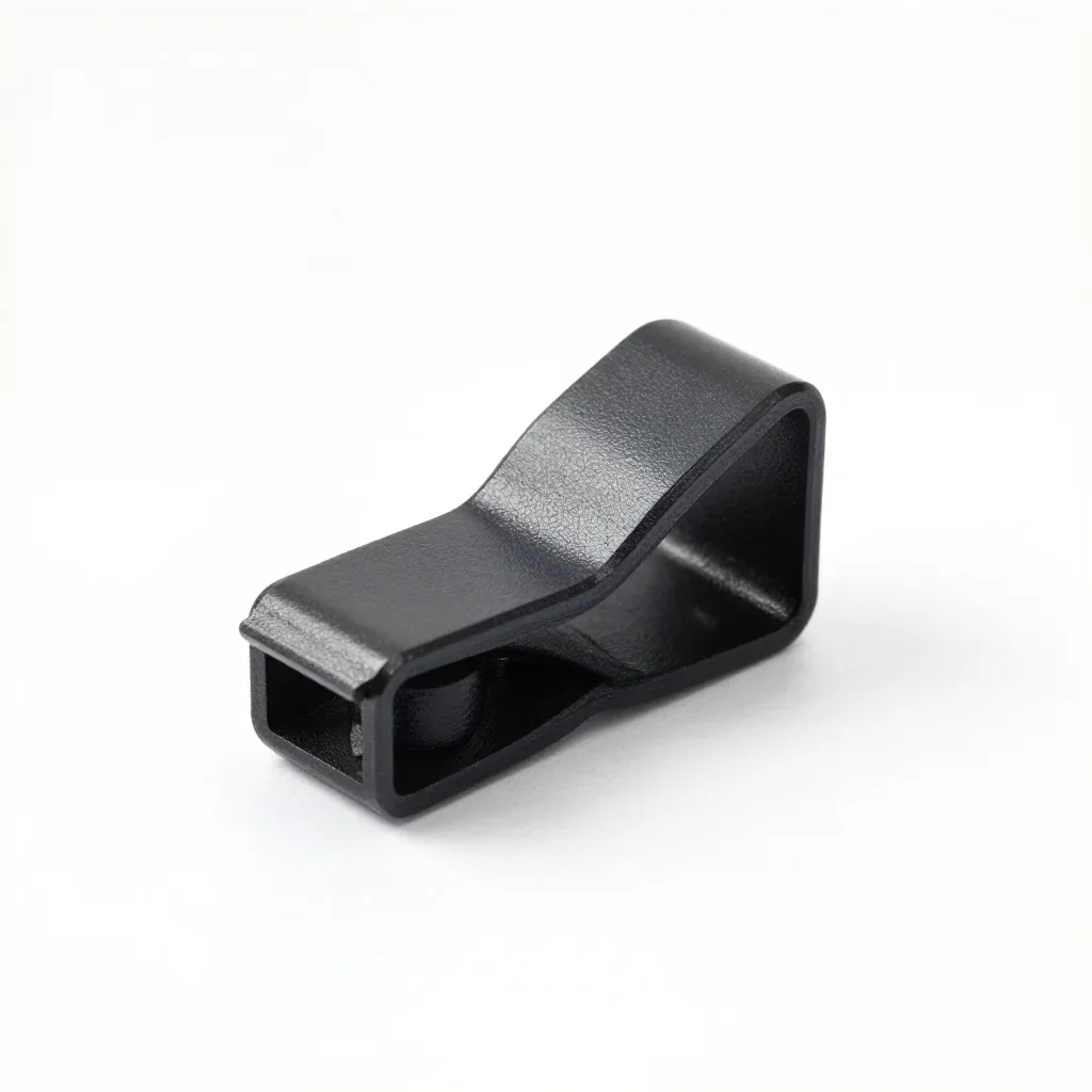 Heavy-duty cable clip isolated on a white background
