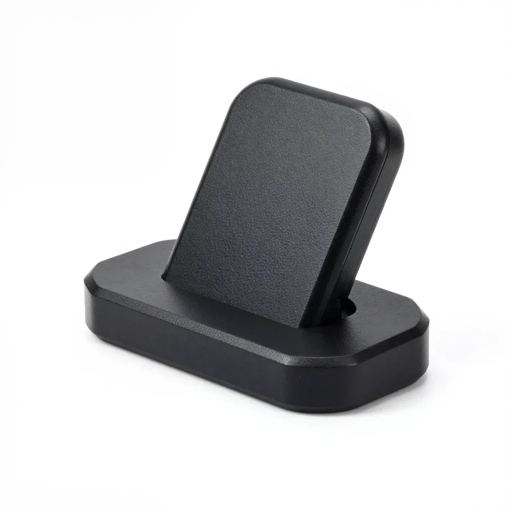 Heavy-duty phone dock isolated on a white background
