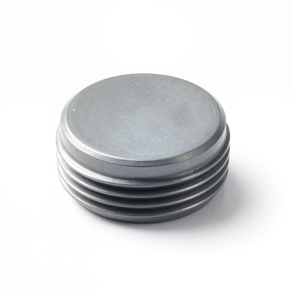 Heavy-duty threaded jar lid isolated on a white background
