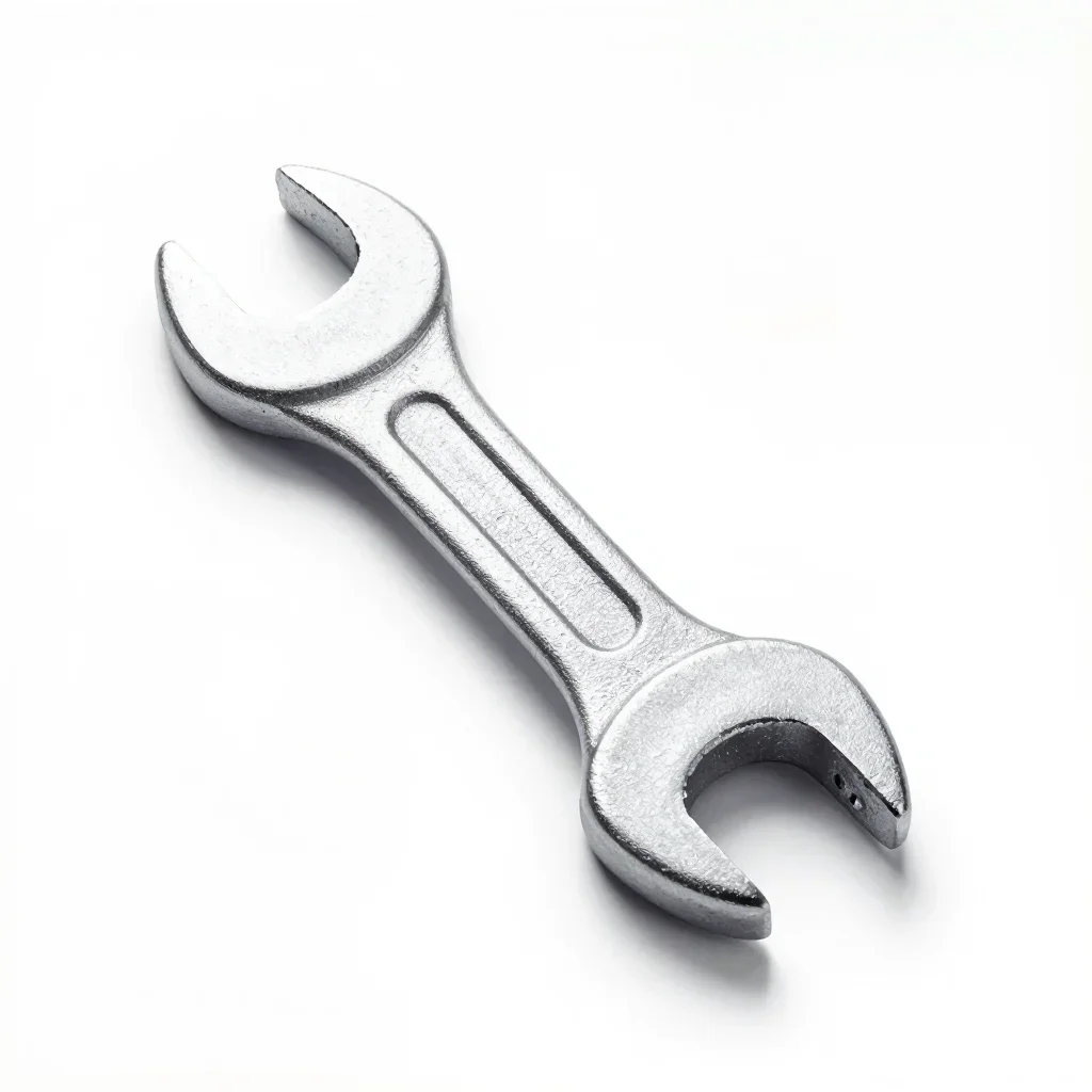 Heavy-duty wrench isolated on a white background