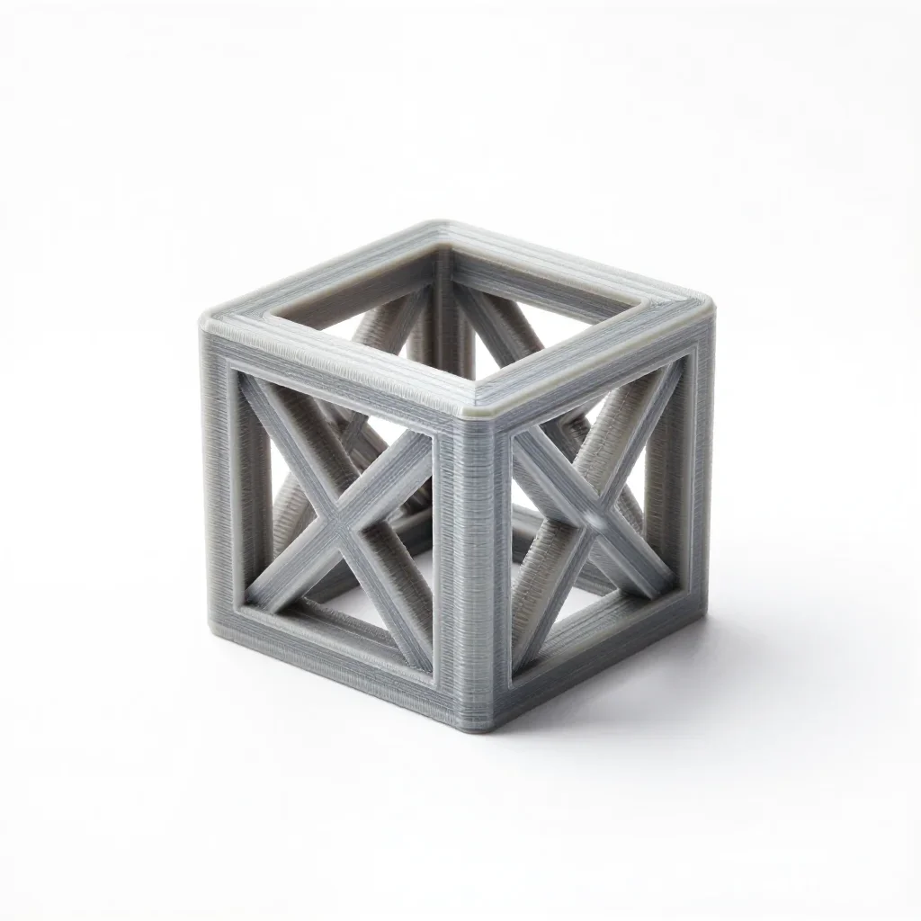 Lightweight lattice bearing mount isolated on a white background