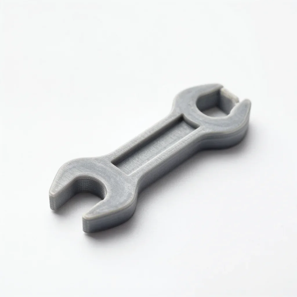 Lightweight lattice wrench isolated on a white background