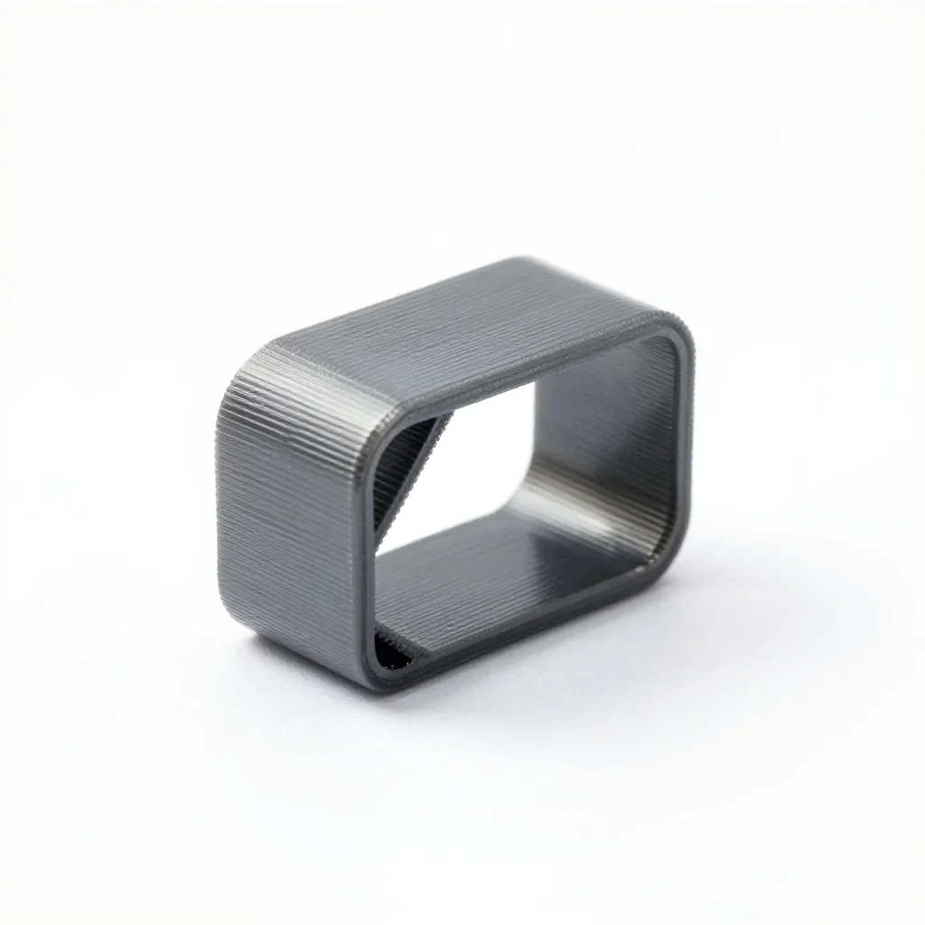 Parametric cable clip isolated on a white background