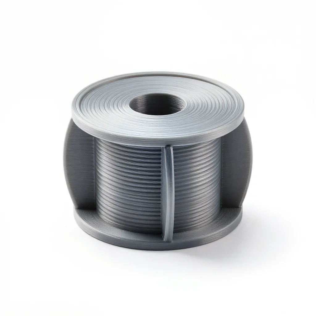 Parametric filament spool holder isolated on a white background