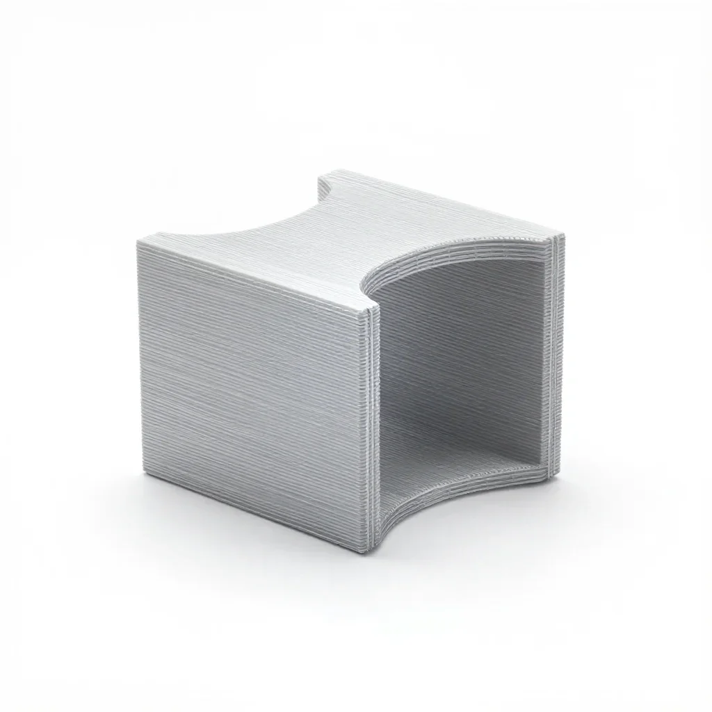 Parametric pipe bracket isolated on a white background