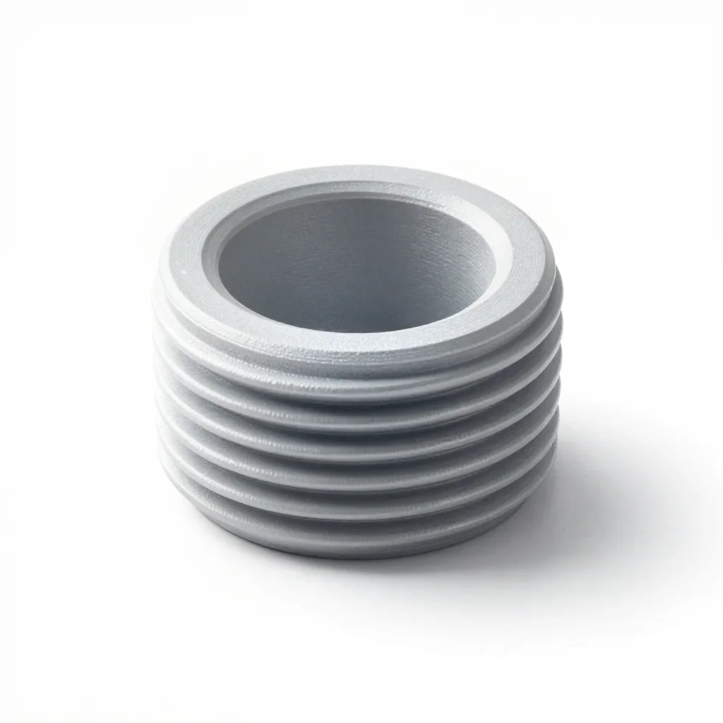 Parametric threaded jar lid isolated on a white background