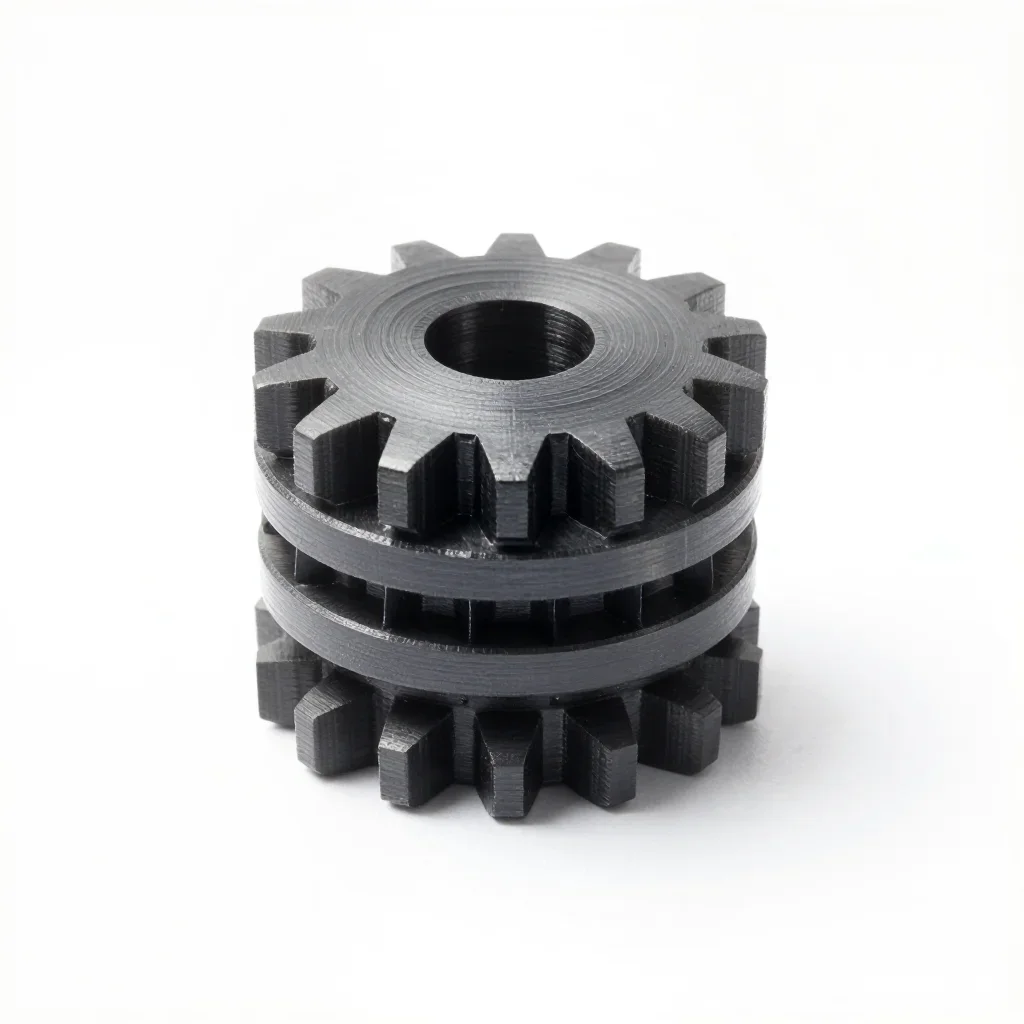 Stackable gear set isolated on a white background