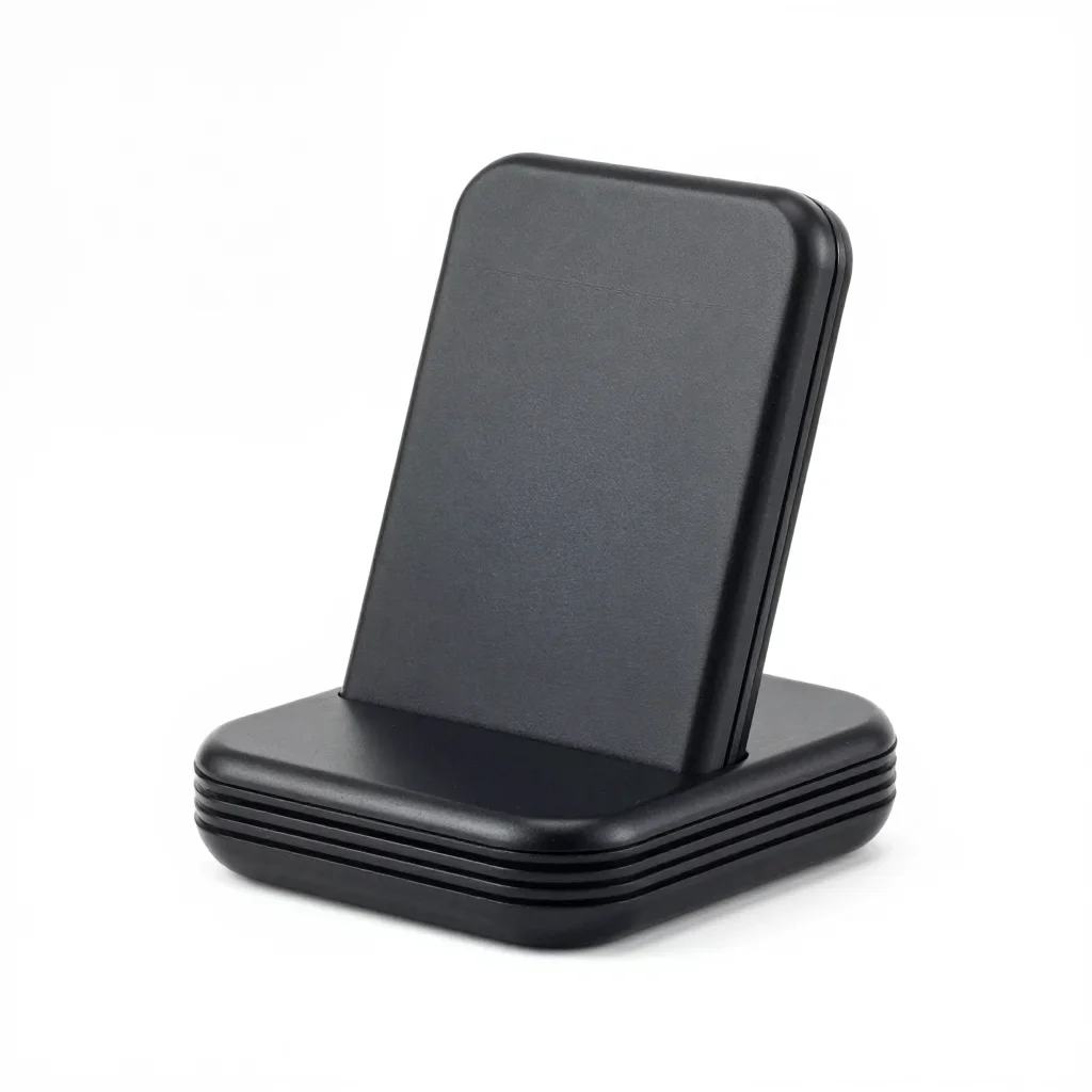 Stackable phone dock isolated on a white background