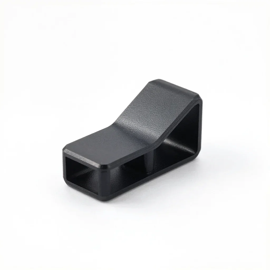 Wall-mounted cable clip isolated on a white background