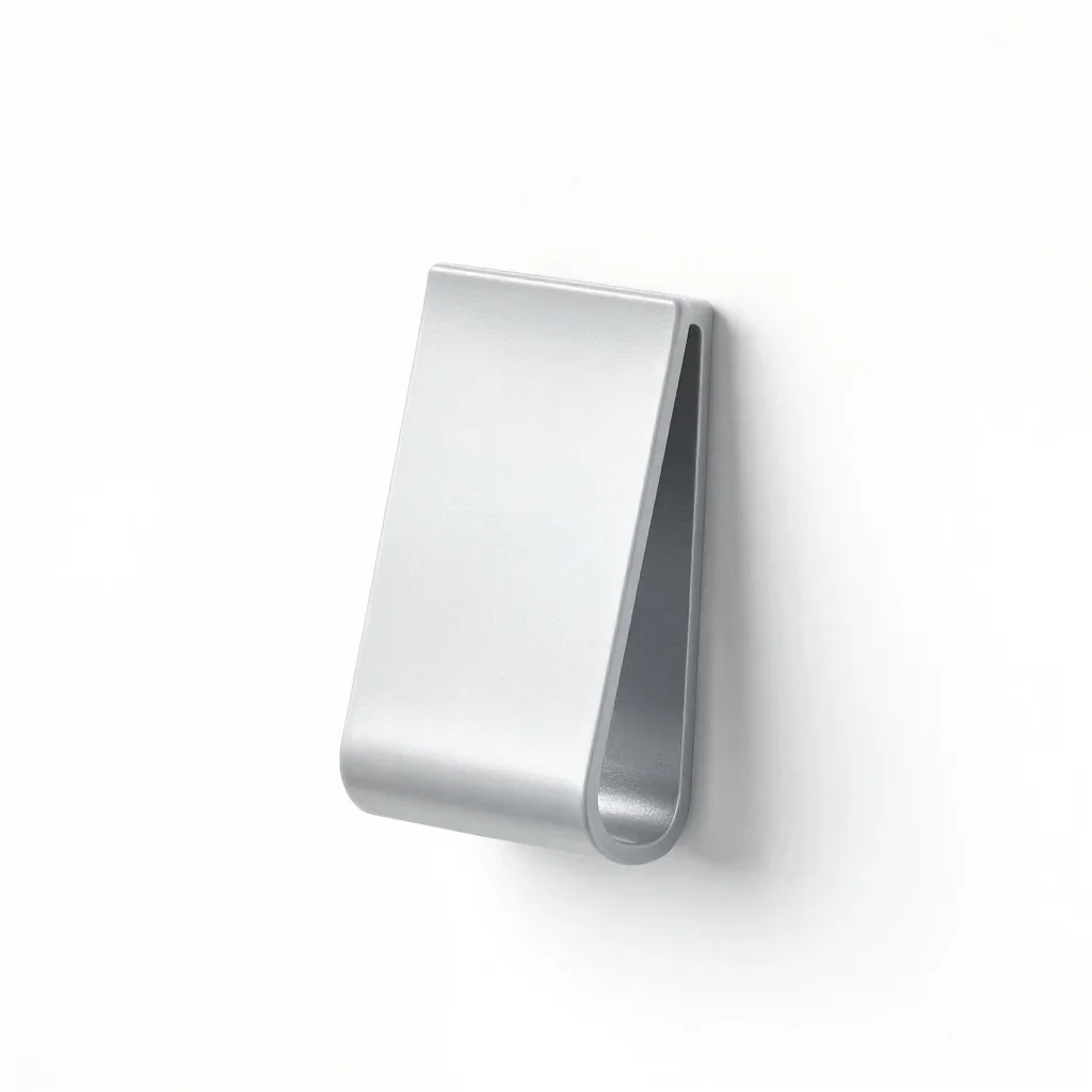 Wall-mounted plant clip isolated on a white background