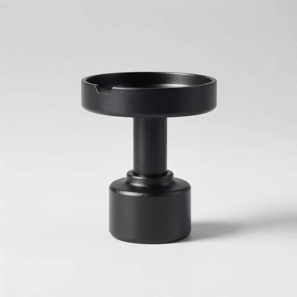 Ergonomic camera mount isolated on a white background
