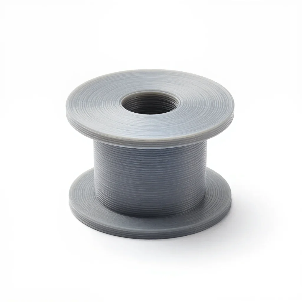 Ergonomic filament spool holder isolated on a white background
