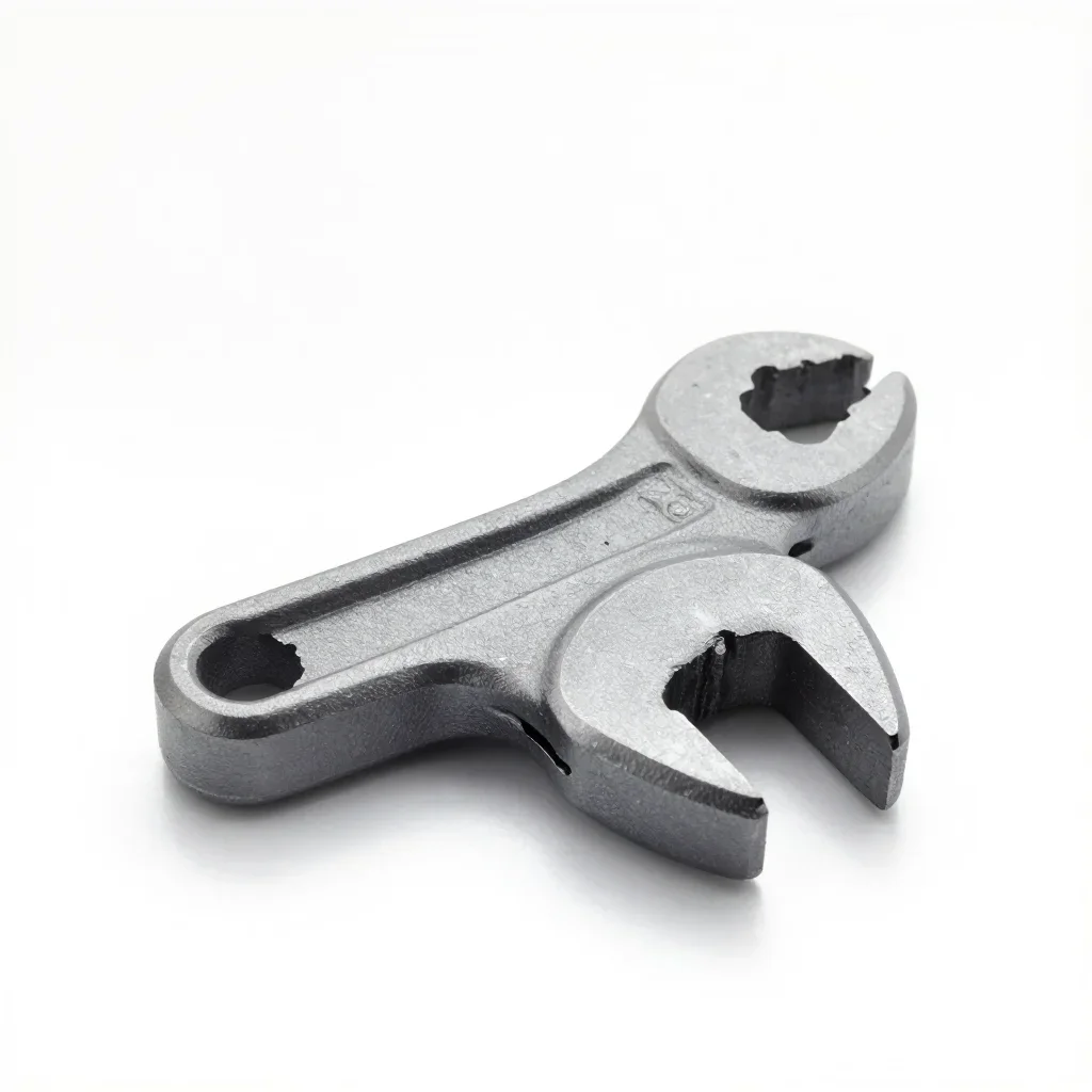 Ergonomic wrench isolated on a white background