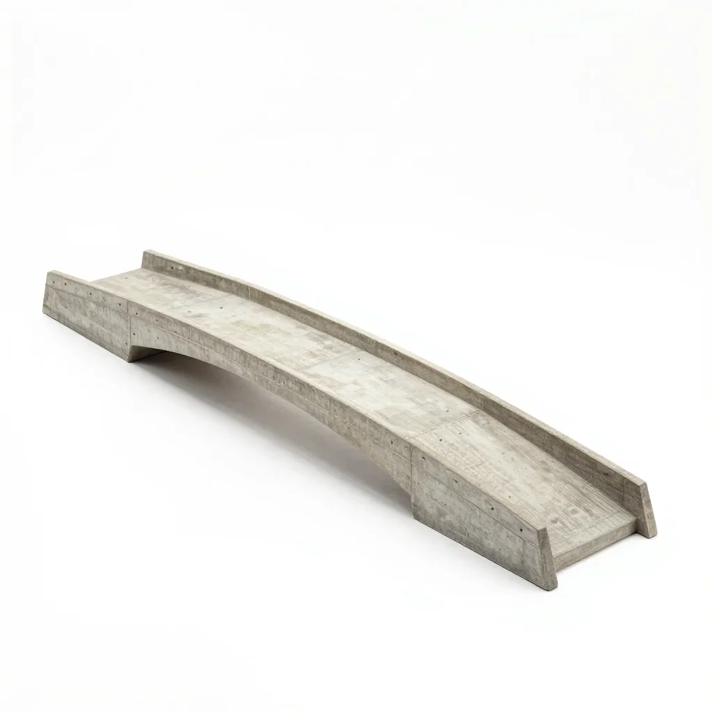 Mediterranean bridge isolated on a white background