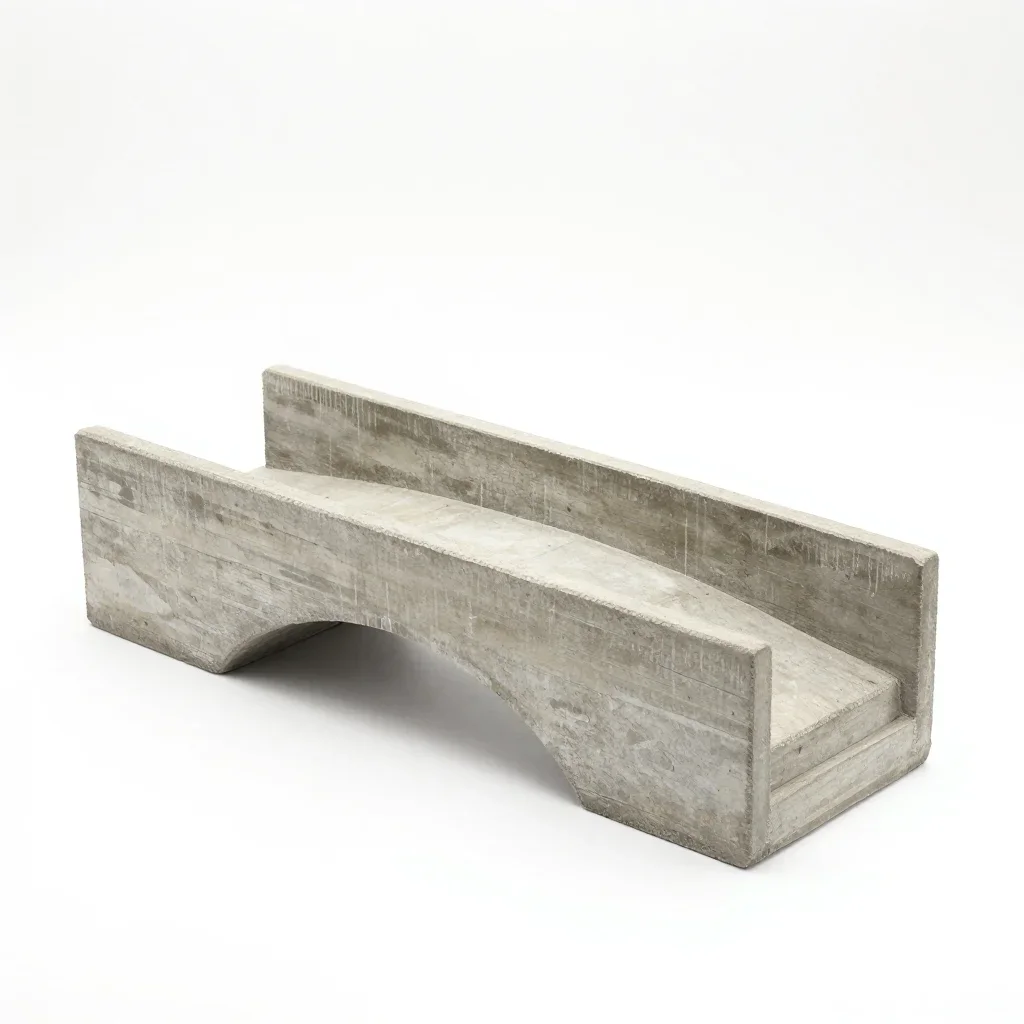 Vernacular bridge isolated on a white background