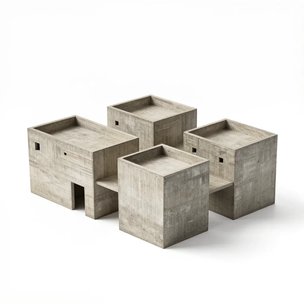 Vernacular museum isolated on a white background