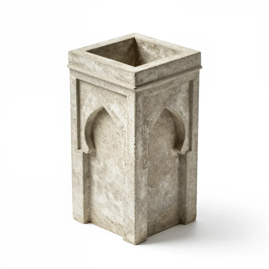 Moorish chimney isolated on a white background