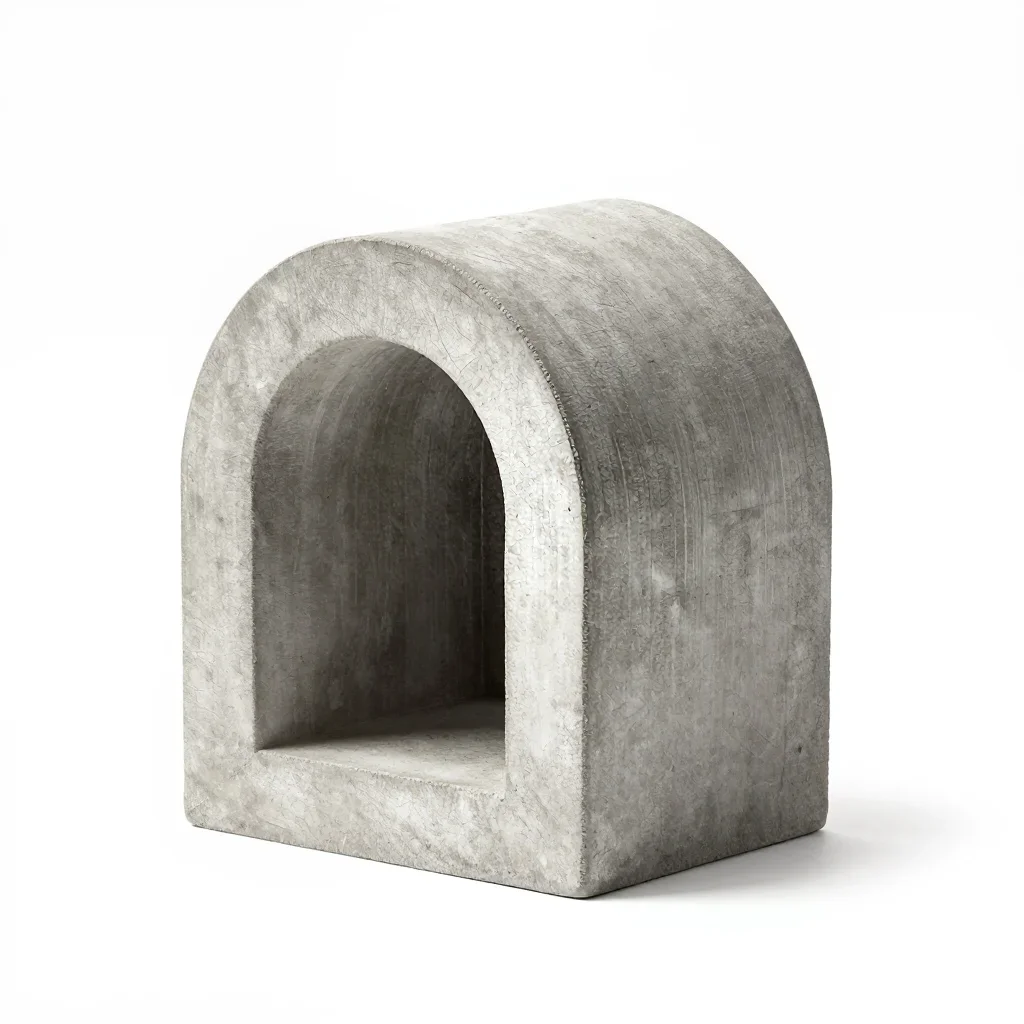 Parametric arched window isolated on a white background