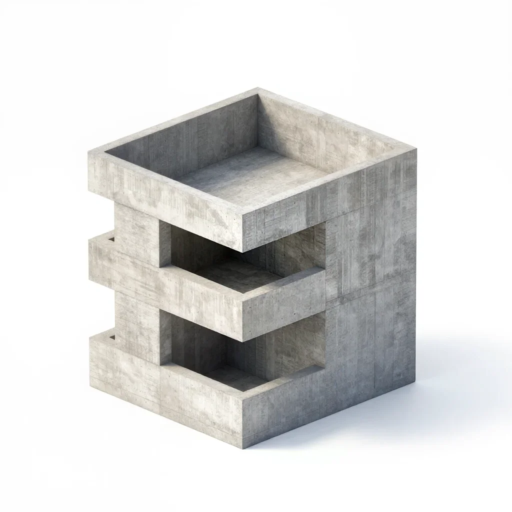 Parametric balcony isolated on a white background