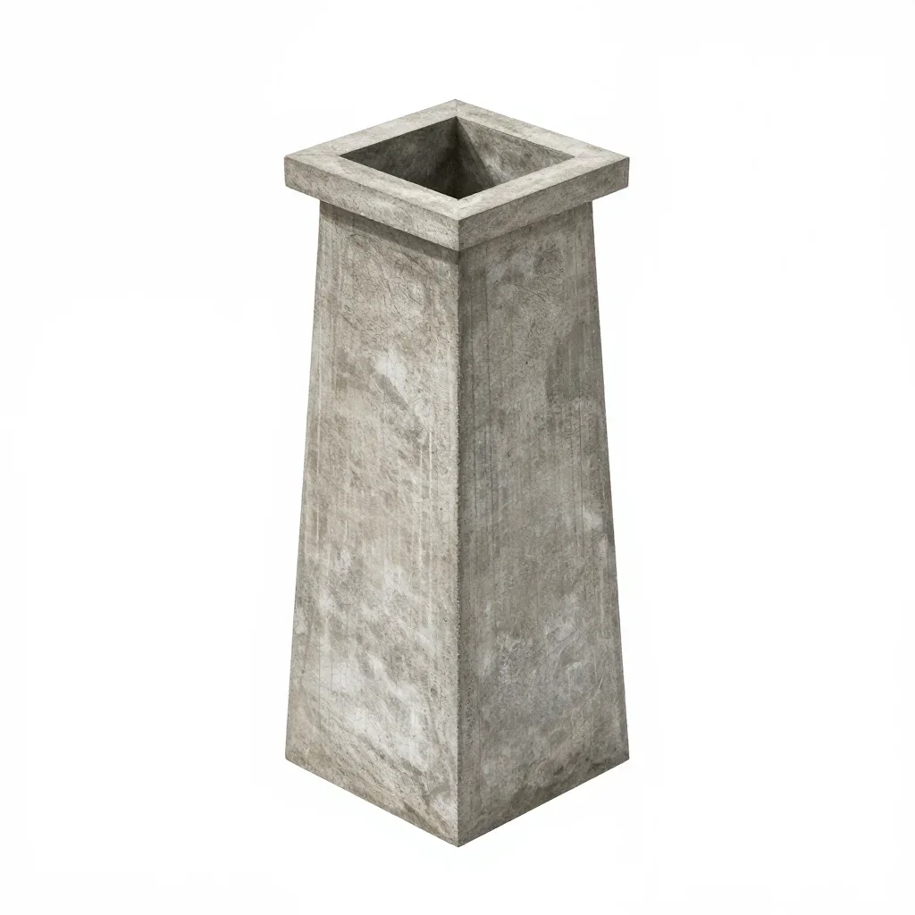 Parametric chimney isolated on a white background
