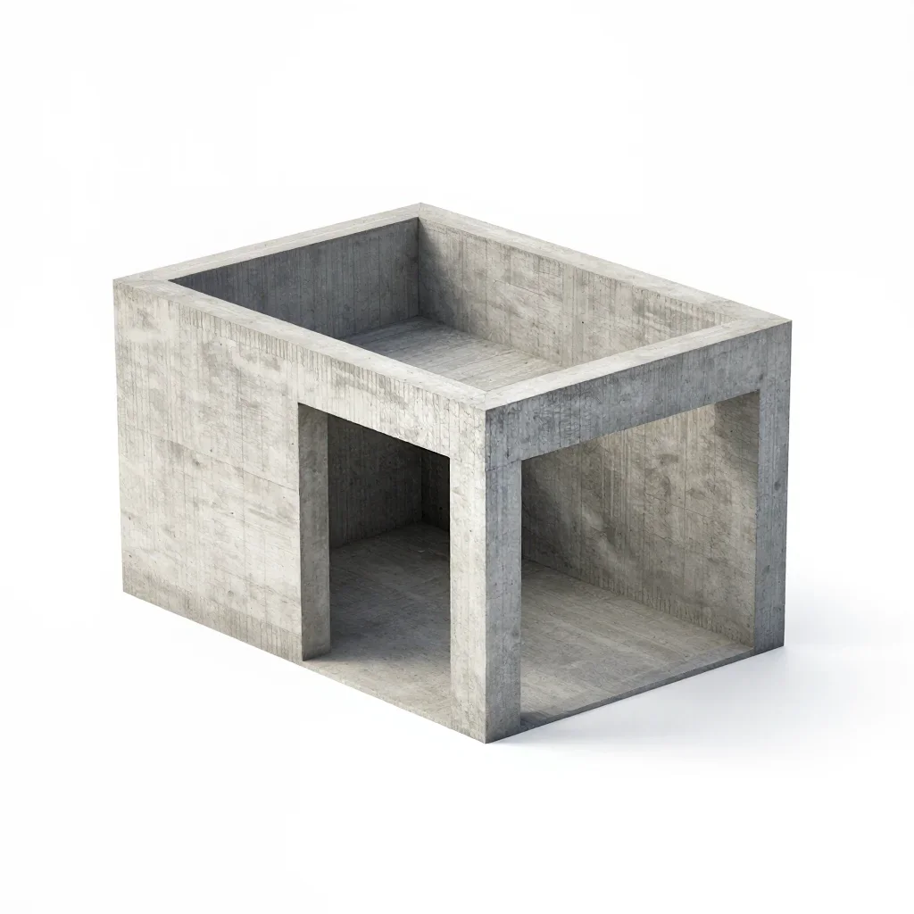 Parametric portico isolated on a white background