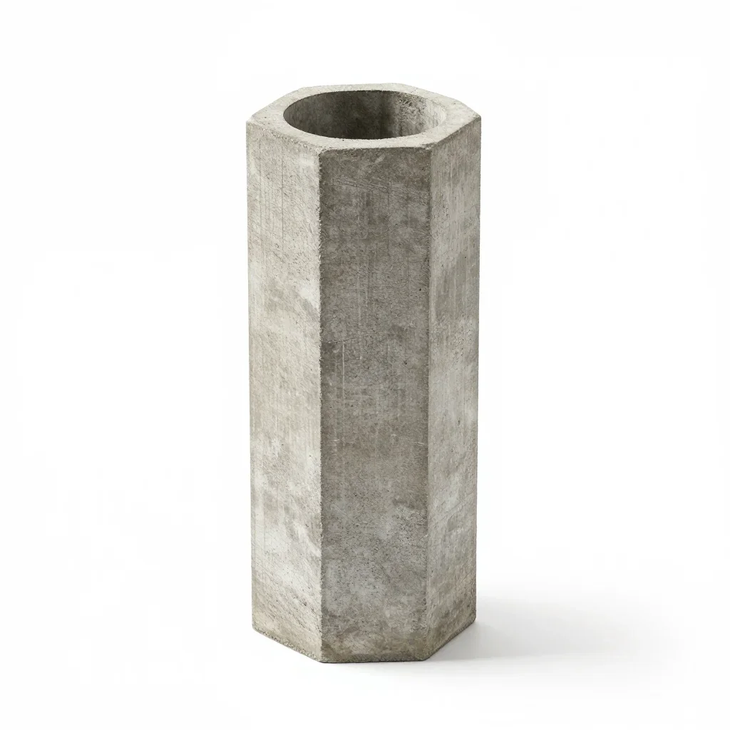Industrial column capital isolated on a white background