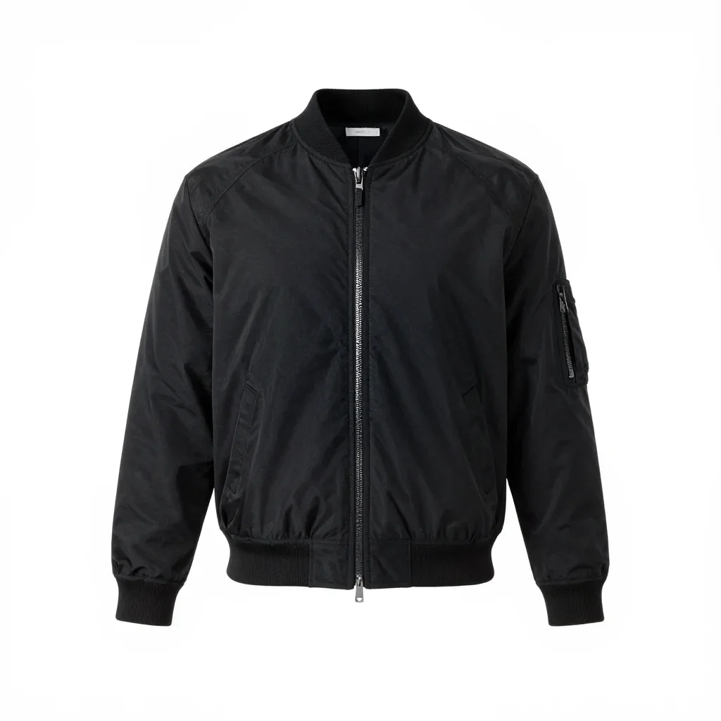 Bohemian bomber jacket isolated on a white background