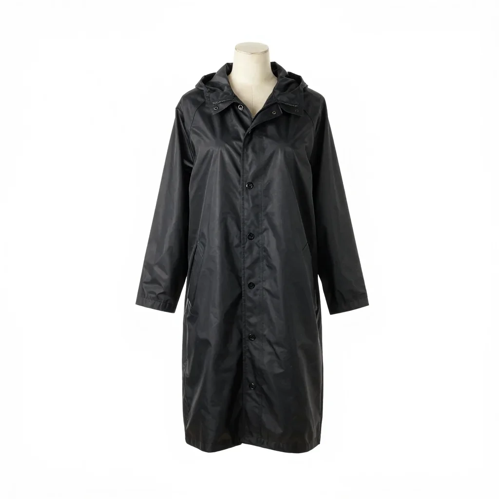 Bohemian raincoat isolated on a white background