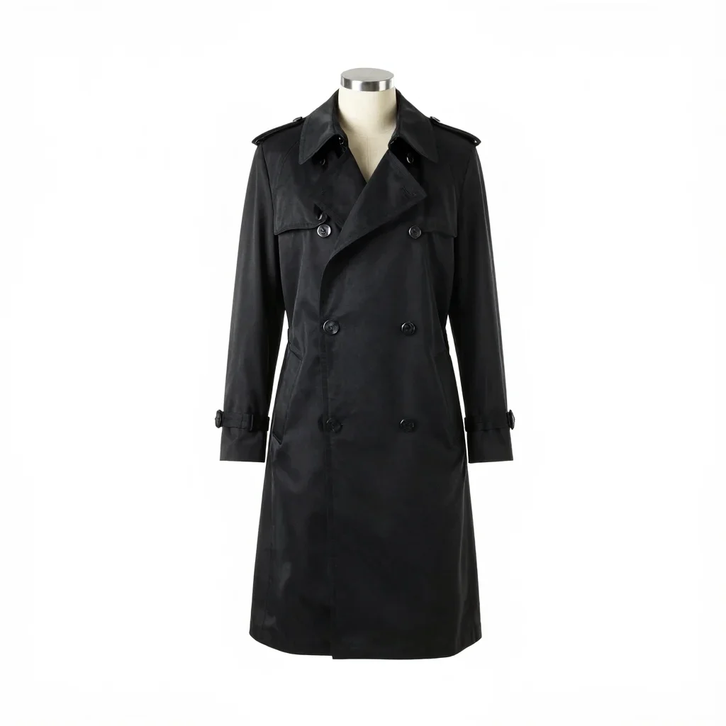 Formal trench coat isolated on a white background