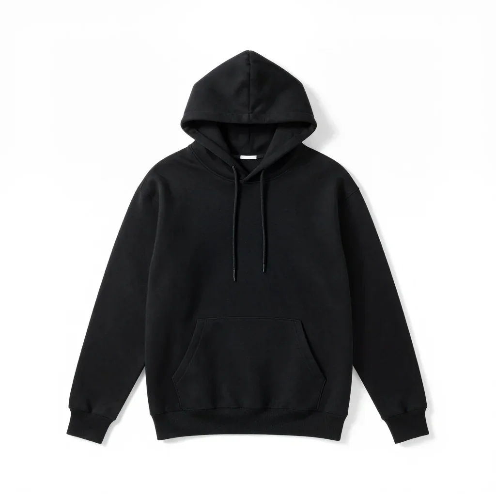 Minimalist hoodie isolated on a white background