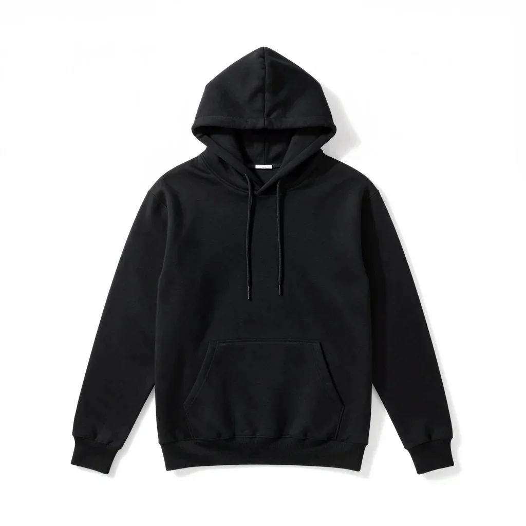 Sharply tailored hoodie isolated on a white background