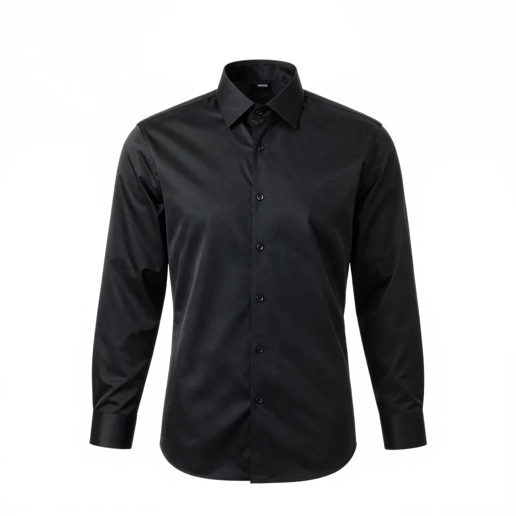 Sharply tailored shirt isolated on a white background